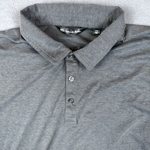 Travis Matthew Shirt Mens XXXL Oceanside Polo Heathered Gray Golf Pima Cotton